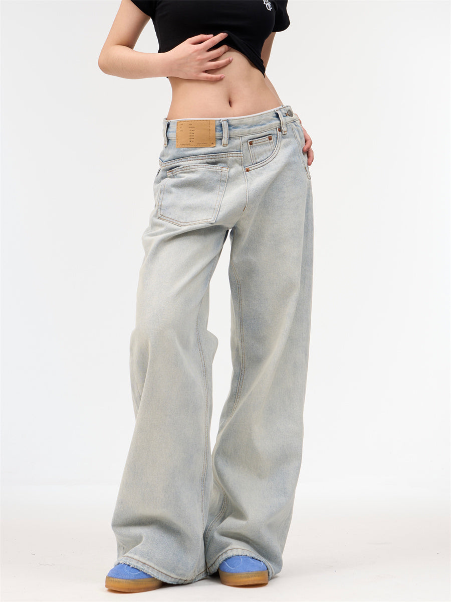 Pantaloni „Retro Cloudy Wash”