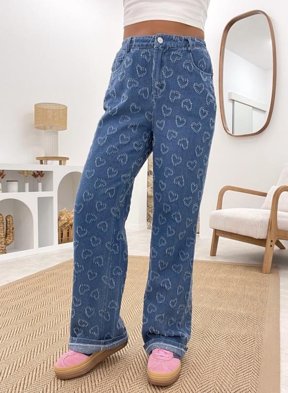 Pantaloni „Crochet Love Denim”