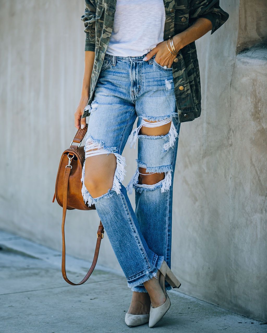 Pantaloni „Ripped Rebel Edge”