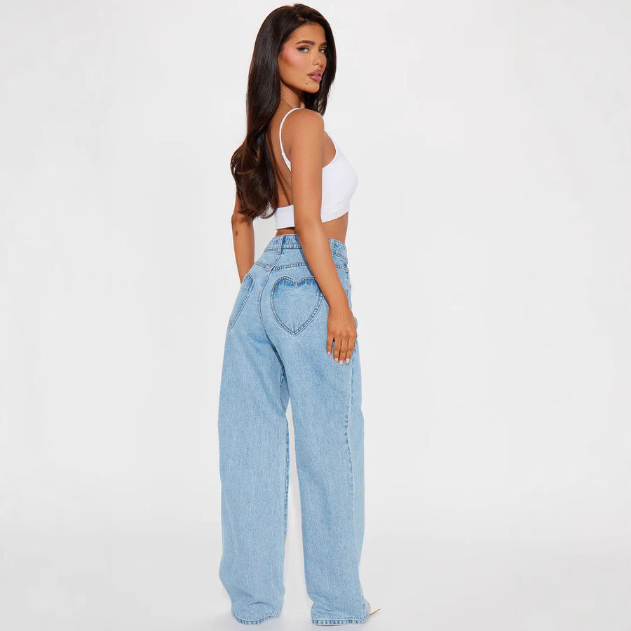 Pantaloni „Love Back Denim”