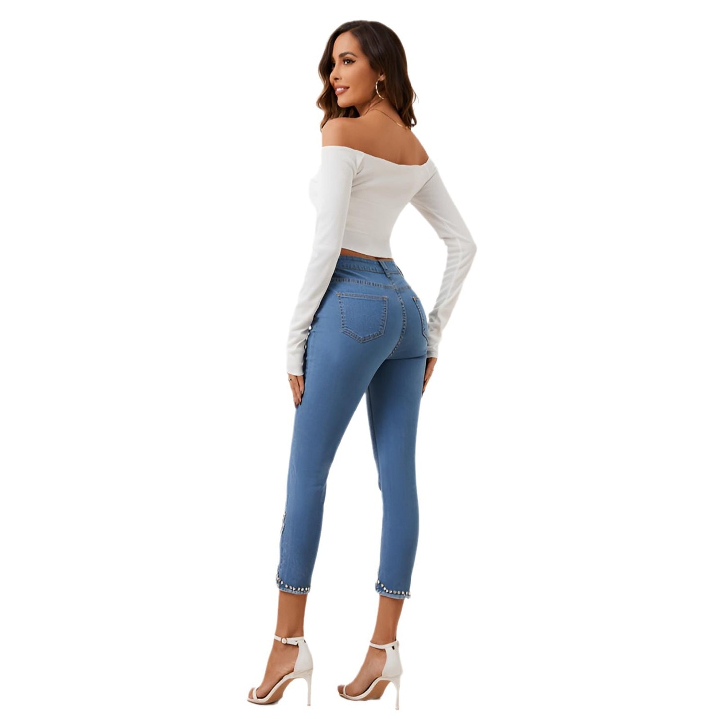 Pantaloni „Slim Touch Capri”