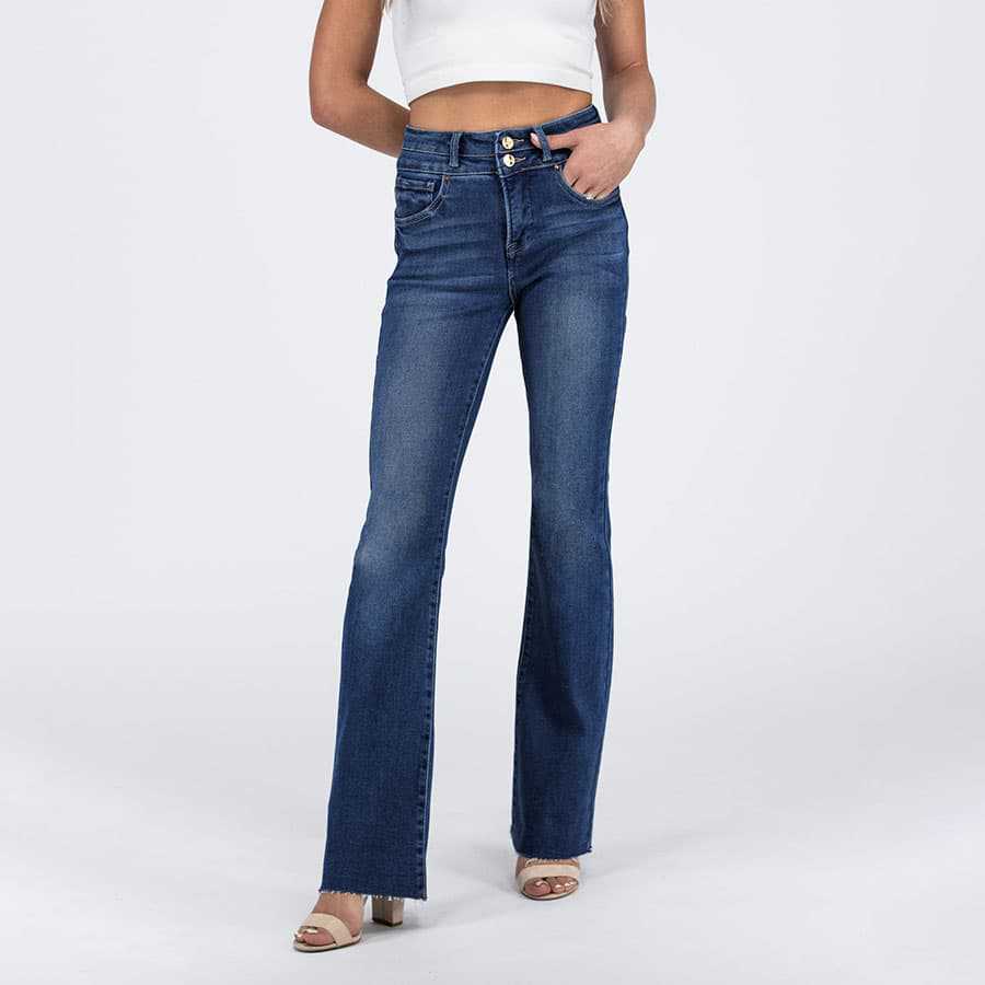 Pantaloni „Double Button Fit”