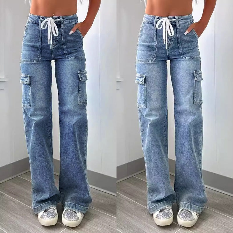 Pantaloni „Cargo Chic Denim”