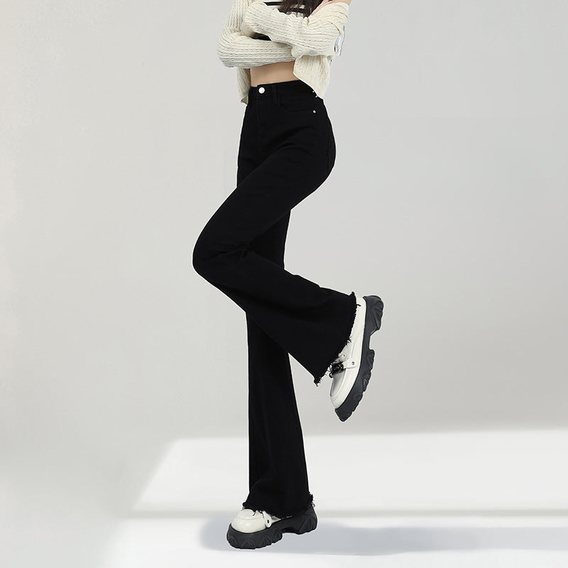 Pantaloni „Black Sleek Flare”