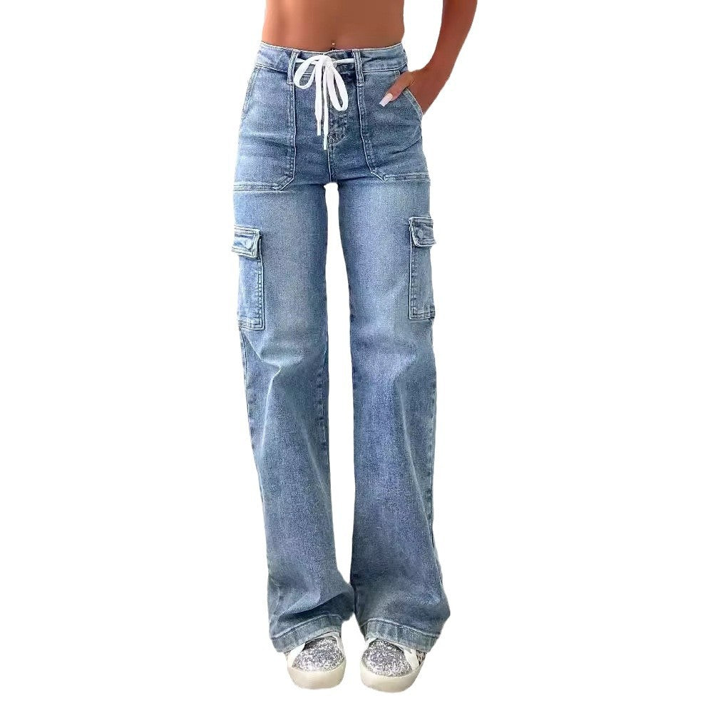 Pantaloni „Cargo Chic Denim”