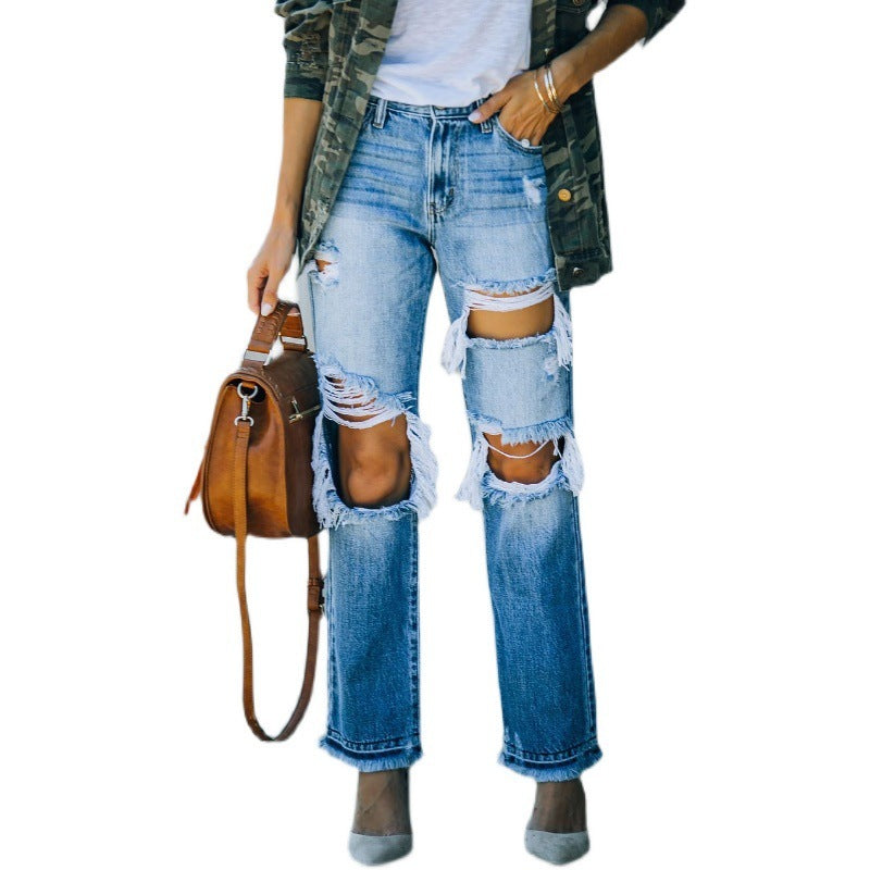 Pantaloni „Ripped Rebel Edge”