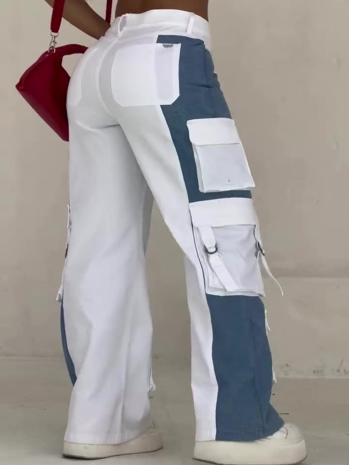 Pantaloni „Contrast Cargo Pop”