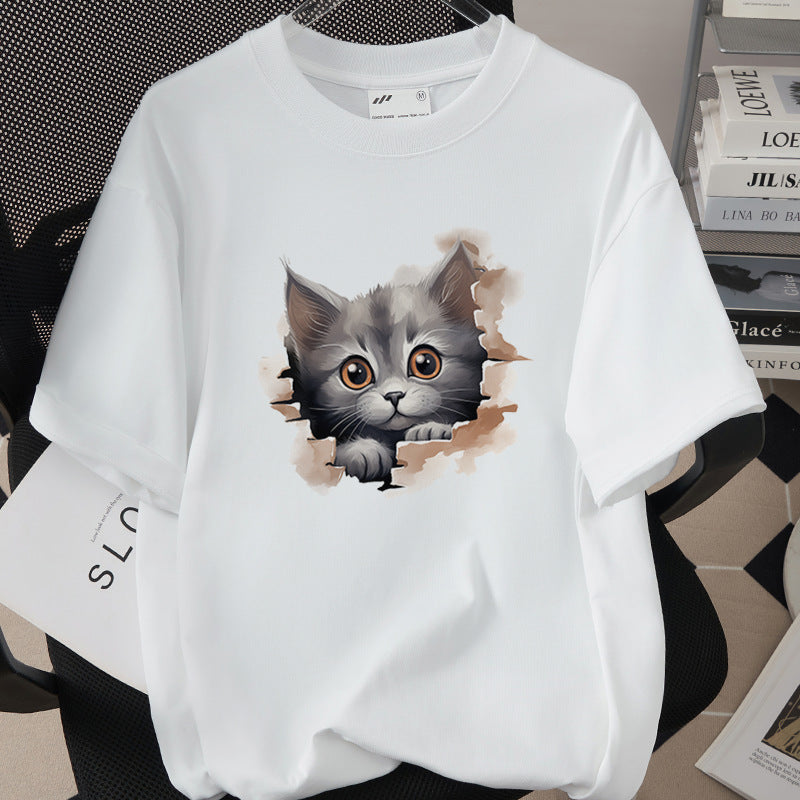 Tricou „Pisica Curioasă”