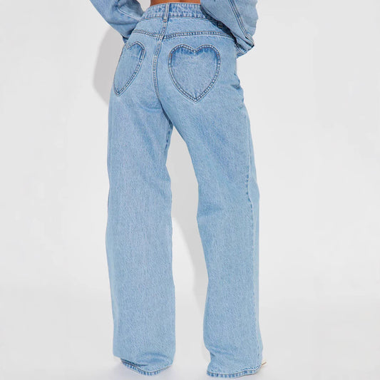 Pantaloni „Love Back Denim”