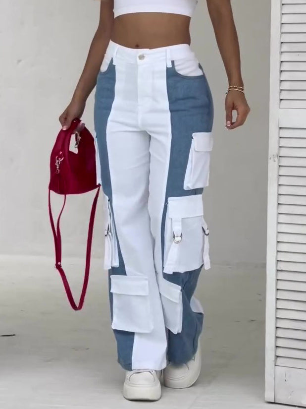 Pantaloni „Contrast Cargo Pop”
