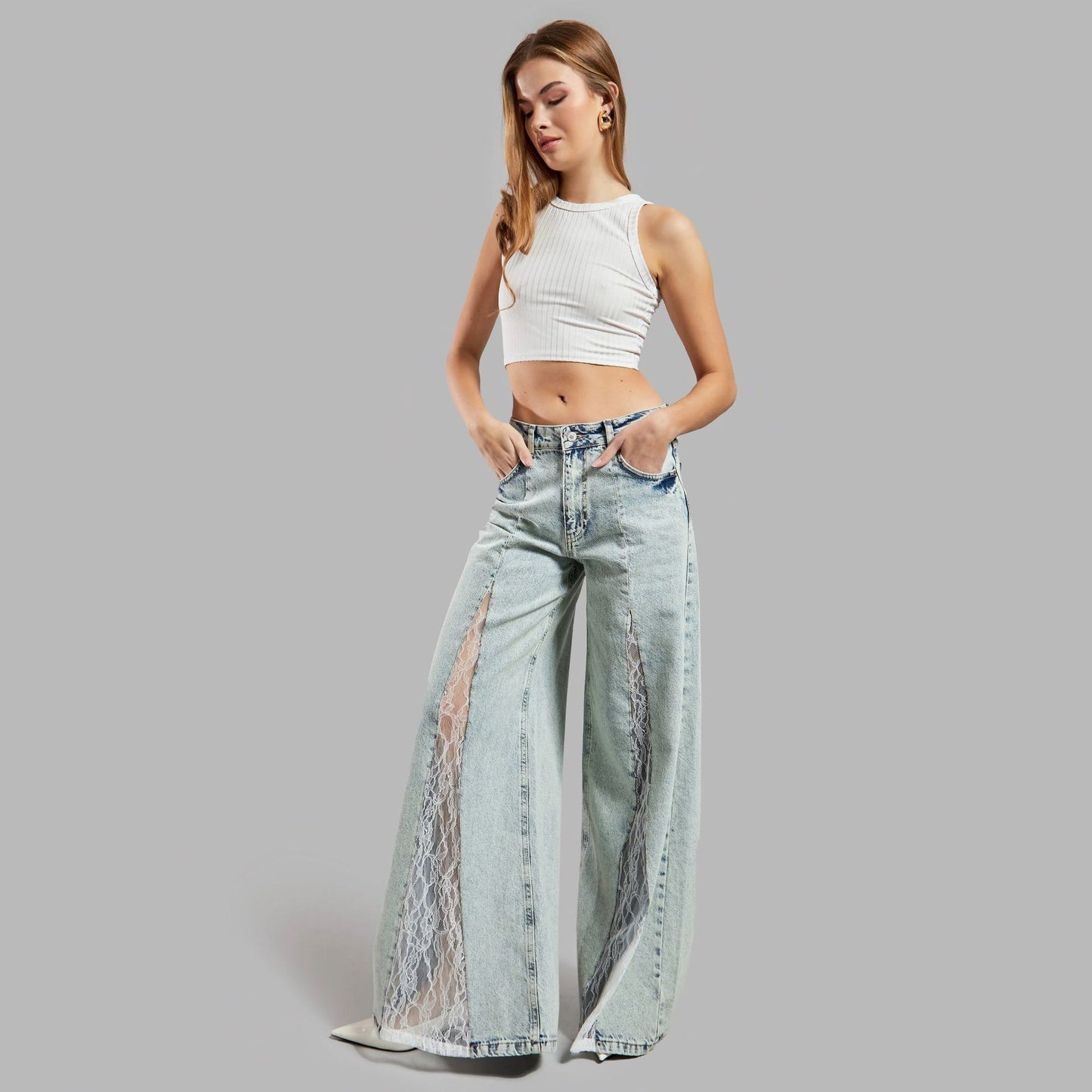 Pantaloni "Lace Rebel"
