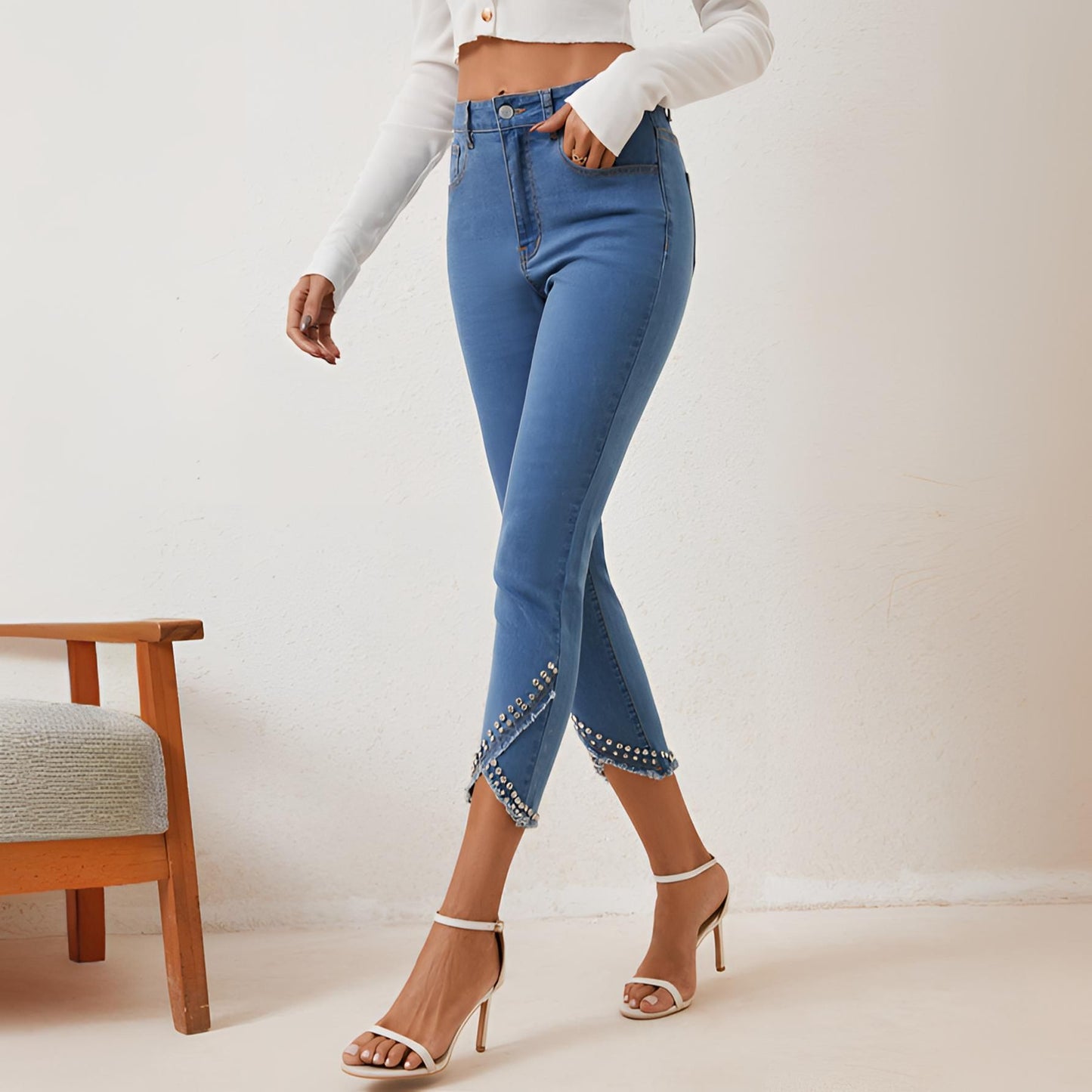 Pantaloni „Slim Touch Capri”