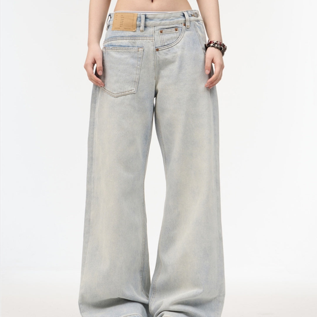 Pantaloni „Retro Cloudy Wash”