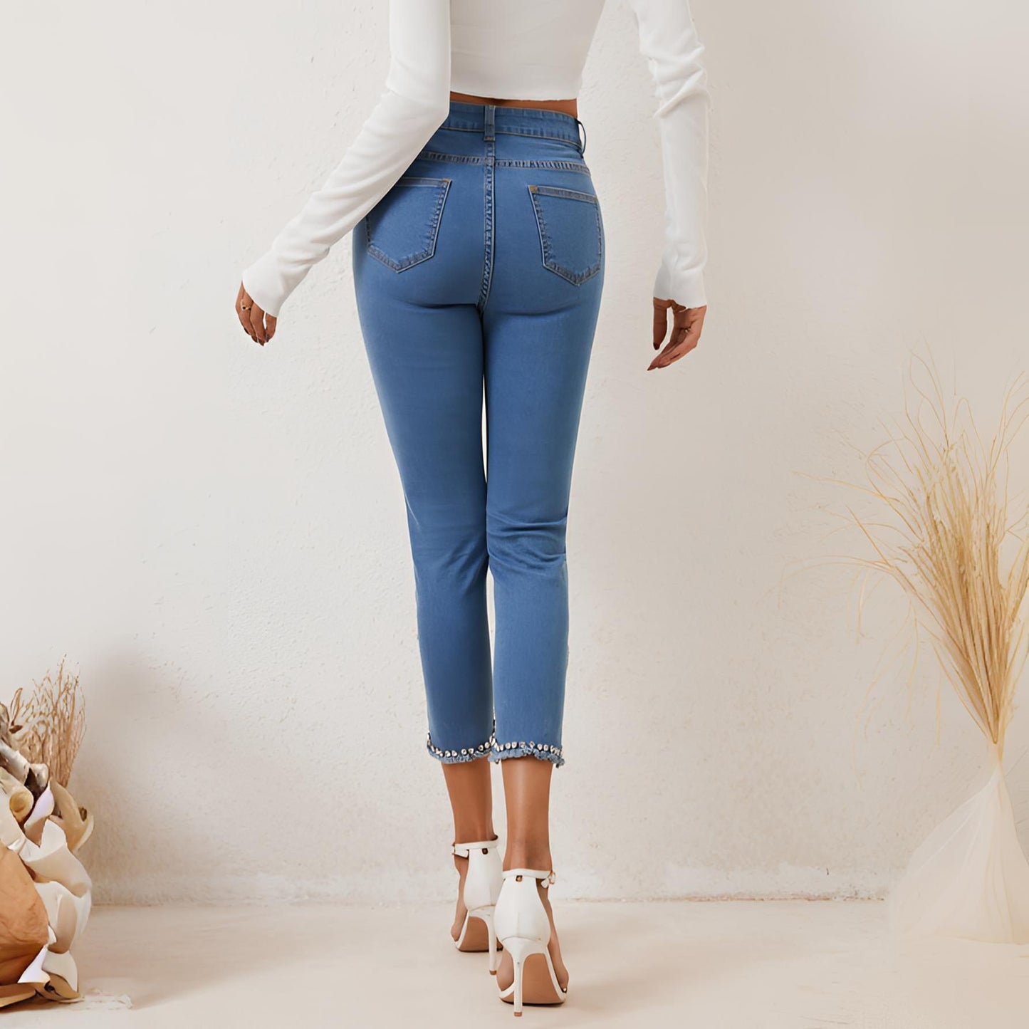 Pantaloni „Slim Touch Capri”
