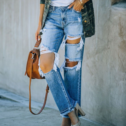 Pantaloni „Ripped Rebel Edge”
