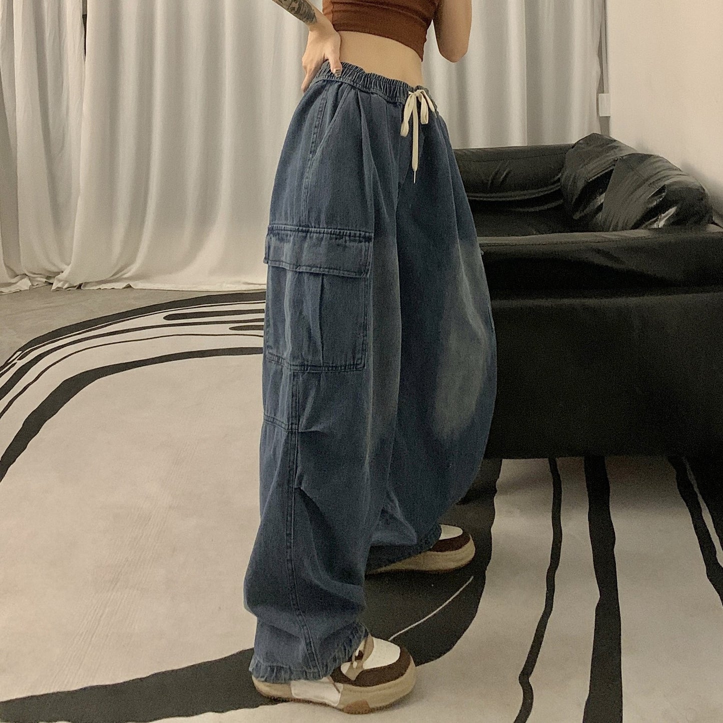 Pantaloni Baggy Vintage Cargo