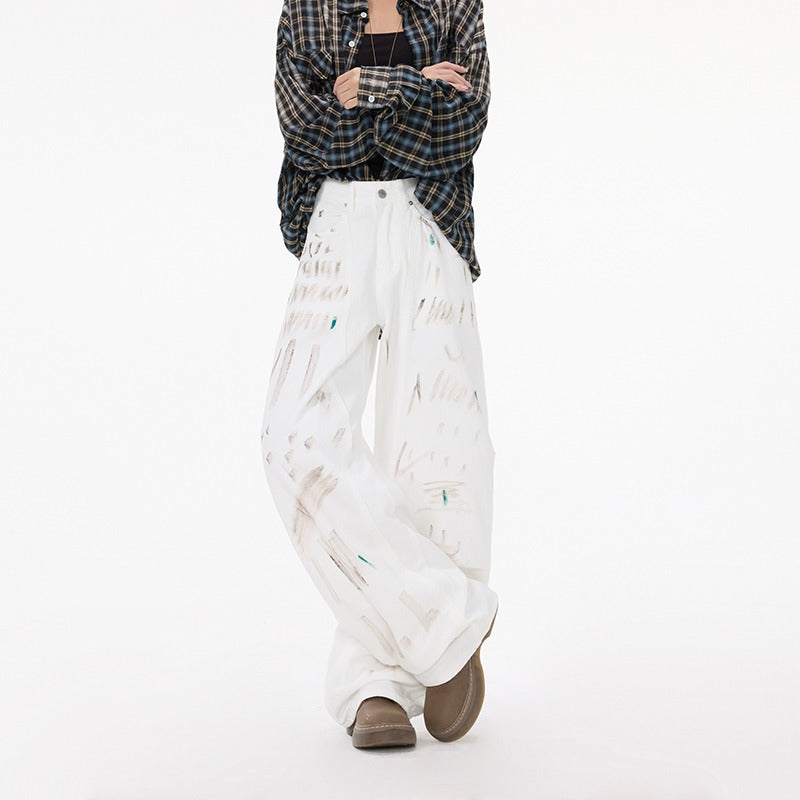 Pantaloni „Atitudine în Alb”