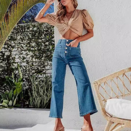 Pantaloni "Golden Button"