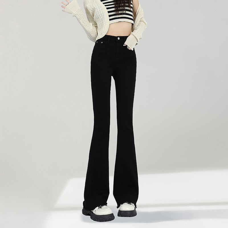 Pantaloni „Black Sleek Flare”