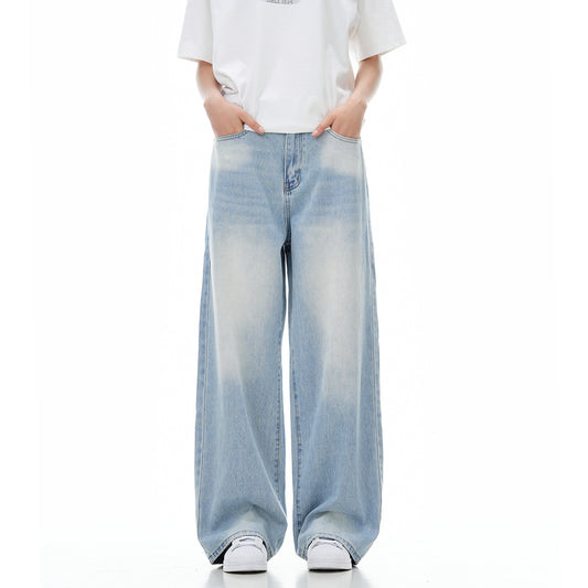 Pantaloni „Breeze Wide Light Blue”