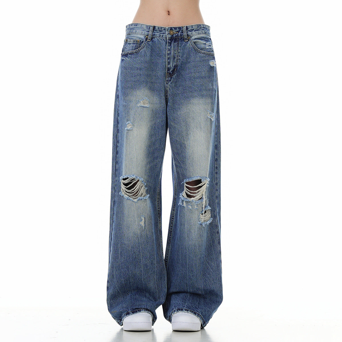 Pantaloni „Ripped Blue Freedom”