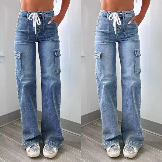 Pantaloni „Cargo Chic Denim”