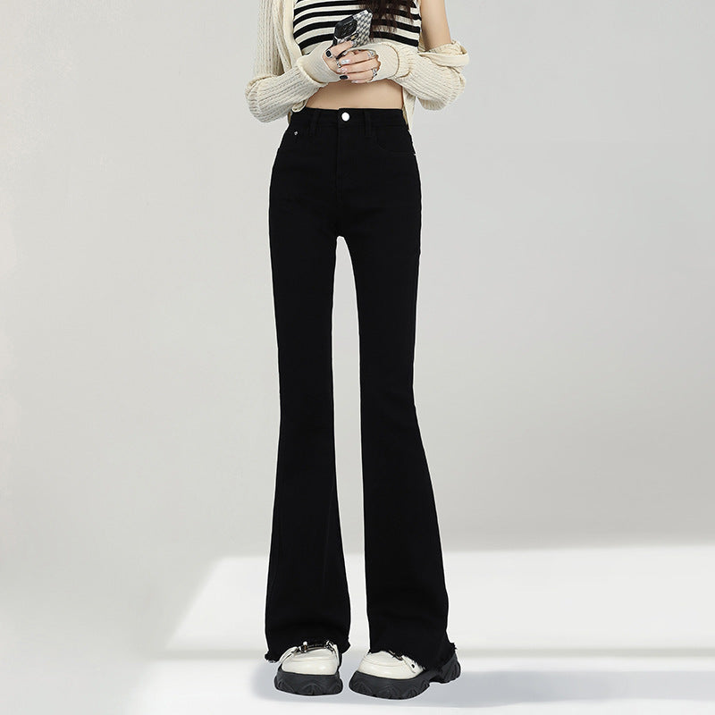 Pantaloni „Black Sleek Flare”