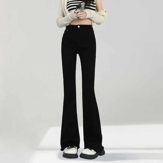 Pantaloni „Black Sleek Flare”