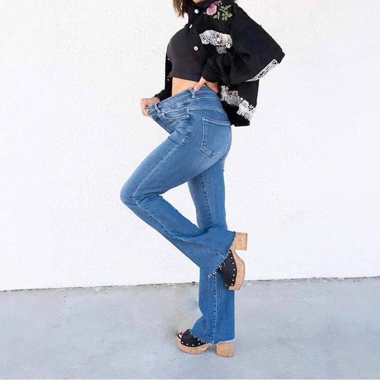 Pantaloni „Double Button Fit”
