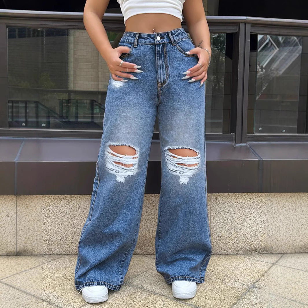 Pantaloni „Ripped Street Vibe”
