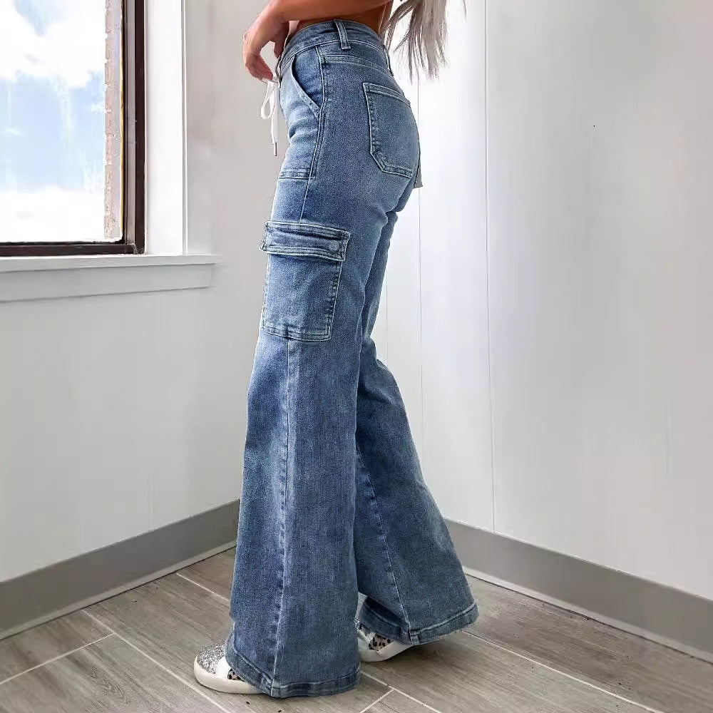 Pantaloni „Cargo Chic Denim”