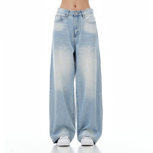 Pantaloni „Breeze Wide Light Blue”