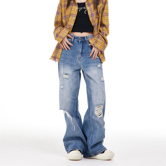 Pantaloni „Ripped Blue Freedom”