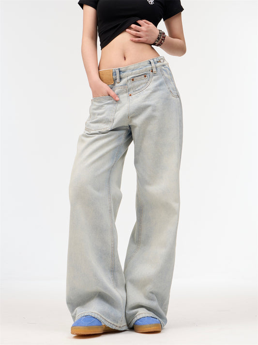 Pantaloni „Retro Cloudy Wash”