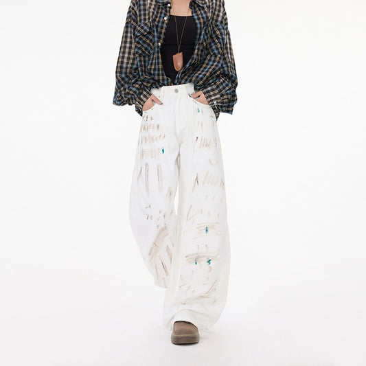 Pantaloni „Atitudine în Alb”