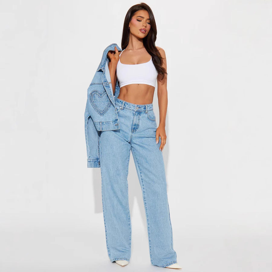 Pantaloni „Love Back Denim”
