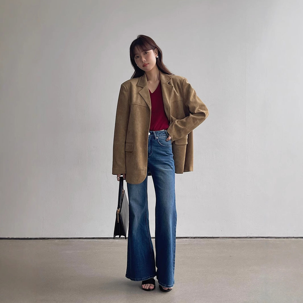 Pantaloni „Talie Înaltă Urban Chic”