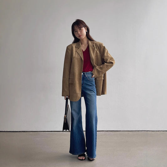 Pantaloni „Talie Înaltă Urban Chic”