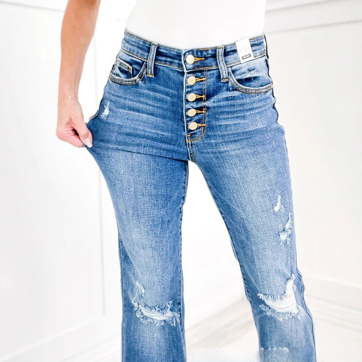 Pantaloni „Talie de Vis”